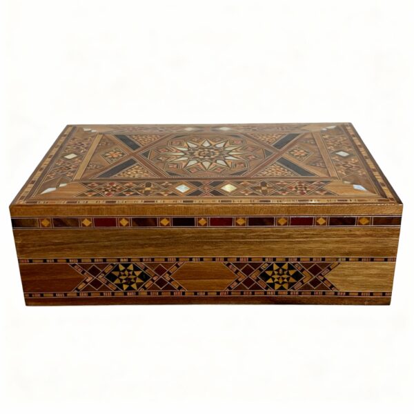 Premium Wood Inlay Keepsake Box