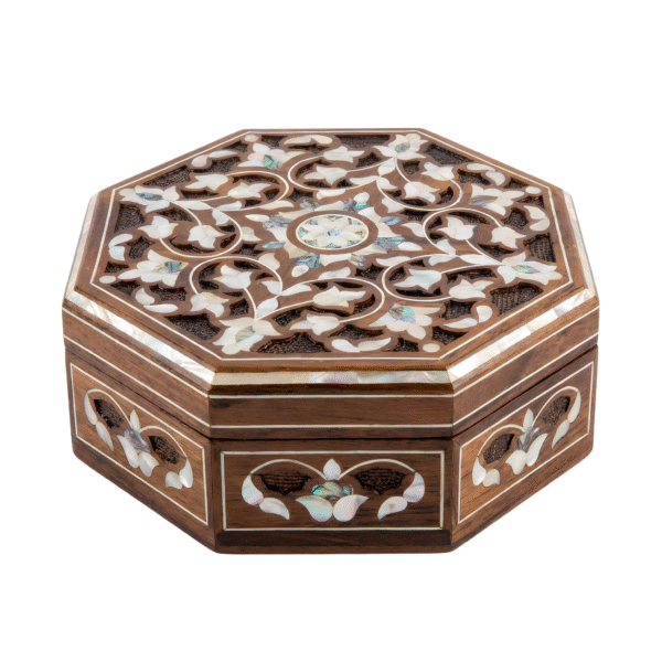 Handcrafted Mother of Pearl Jewelry Box - Mosaic Pearls