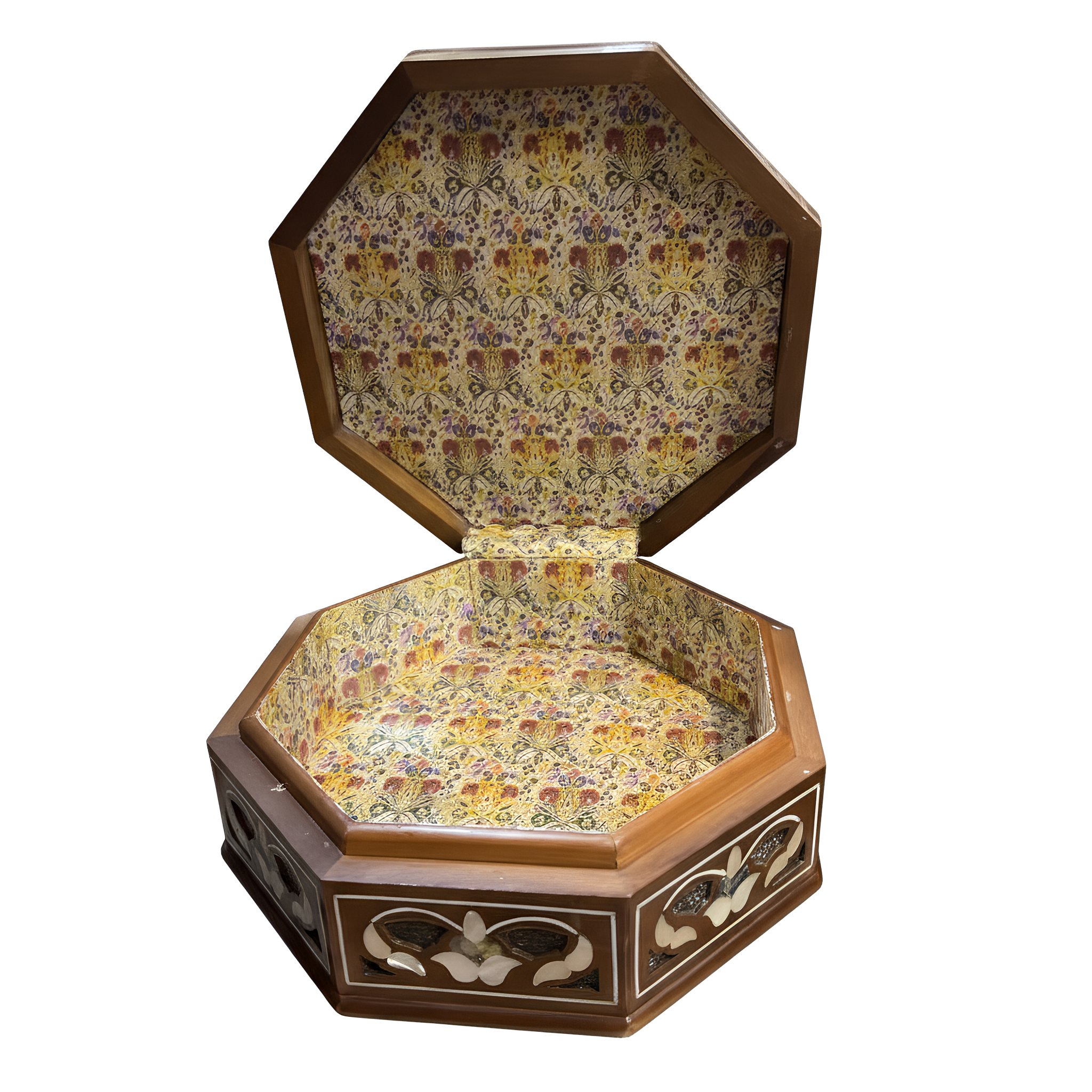 Handcrafted Mother of Pearl Jewelry Box - Mosaic Pearls